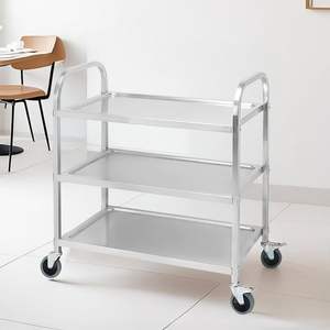 DB 2X Large <b>3</b>-<b>Tier</b> Modern Design Kitchen Dining Food Cart <b>Trolley</b> Utility Size - Product Image 5