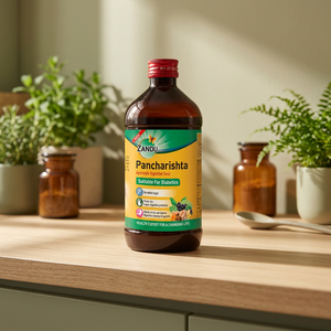 Extracto Herbal Líquido Zandu Pancharishta en Botella para Uso en Salud y Ayurveda, Cultivo Silvestre, Grado Alimenticio - Product Image 3
