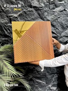 Panel de Pared 3D de PVC Moderno, Ignífugo, con Efecto Espejo Dorado/Plateado, Impermeable, para Decoración de Hoteles, Villas, Apartamentos y Salas de Estar - Product Image 3