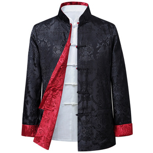2026 nuovo vestito KJ Tang <span class=keywords><strong>stile</strong></span> <span class=keywords><strong>camicia</strong></span> cinese colletto tradizionale cinese abbigliamento cinese per gli uomini Kungfu Cheongsam Top Hanfu uomo - Product Image 4