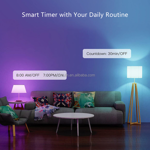Ampoule LED Intelligente E27 RVBW à Intensité Variable Tuya APP pour Alexa <span class=keywords><strong>Google</strong></span> Assistant A19 9W pour Décoration de Maison Connectée - Product Image 2