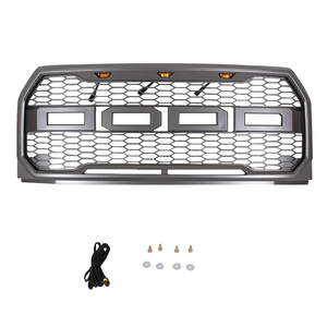 2015 2016 2017 chuyển đổi Raptor LED + lưới tản nhiệt thay thế màu đen mờ + Vỏ phù hợp cho FORD F150 - Product Image 3