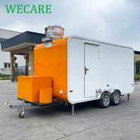 Wecare Voiture de cuisine mobile Petit chariot de bar Camion de nourriture Remorque de café avec cuisine USA