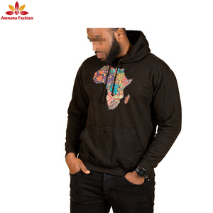 En gros longs sweats à capuche africain 100% coton cire imprime tissu kente sport <span class=keywords><strong>Couple</strong></span> <span class=keywords><strong>tenue</strong></span> à manches longues Prix le plus bas - Product Image 5