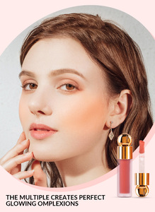 Tốt nhất <span class=keywords><strong>blushers</strong></span> 3D Rose Blush ánh sáng lung linh nhãn hiệu riêng Orange Cream Vegan cao cấp chất lỏng Blush Hữu Cơ - Product Image 4