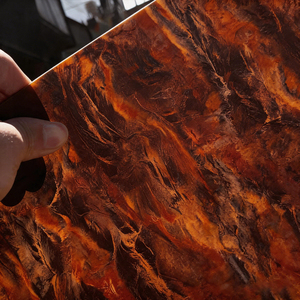 Panneau en pierre d'onyx rétroéclairé de luxe, marbre naturel à haute translucidité pour mur d'accentuation de salon, pierre décorative de qualité supérieure - Product Image 1