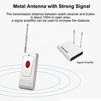 Système de radiomessagerie sans fil pour invités bouton d'appel de café infirmière avec bracelet récepteur étanche vibrant téléavertisseur montre restaurant hôpital