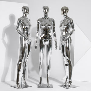 عالية الجودة مجردة الكروم الفضة روز الذهب الوردي كامل الجسم أنثى سيدة دمية مرآة العارضات الصانع للبيع - Product Image 6