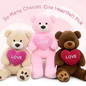 Самый продаваемый плюшевый медведь в форме сердца, большой размер, подарок на День святого Валентина для любимой, символ любви, подарок на годовщину - Product Image 1