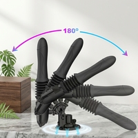 Jouet sexuel féminin, gode télescopique, télécommande sans fil 7M, 45mm, 3 vitesses de pompage, 10 fréquences de vibration, étanche, doux