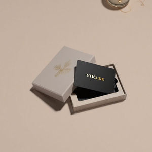 Logotipo personalizado Tarjeta de crédito comercial VIP vacía Caja de papel Vip Enter Pass Card Caja de regalo Vip Card Holder Packaging - Product Image 6