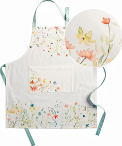 Tablier de taille Maison d'Hermine pour femmes et hommes, 100 % coton, 27,50 x 31,50, 1 pièce, sangle de cou réglable, lavable en machine, avec poche - Product Image 1