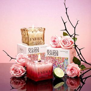 Velas Aromáticas de Soya en Frascos de Vidrio Oshine Wave, Juego de Regalo de Velas de Fragancia de Lujo para Bodas, Cumpleaños, Días Festivos, Regalo para Invitados - Product Image 1