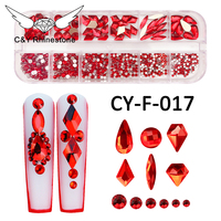 CY Gold Ore Nouveau Design Verre SS6 SS8 SS10 SS12 SS16 Ss20 Vente en gros Noir en vrac Or Strass