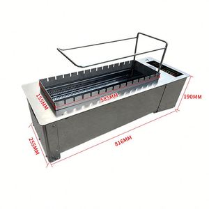 Máquina de Asar Comercial Eléctrica Automática Giratoria para Restaurante, Parrilla de Brochetas de Acero Inoxidable 304 con Seguridad contra Llamas, 13-14 Piezas - Product Image 3