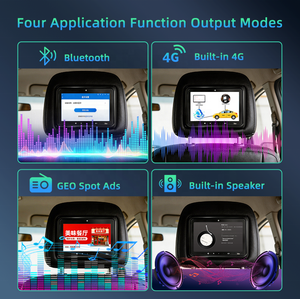 Écran tactile publicitaire pour appuie-tête de taxi 10,1 pouces, Android 12-24V, 4G WIFI, affichage arrière pour la mobilité intelligente - Product Image 3