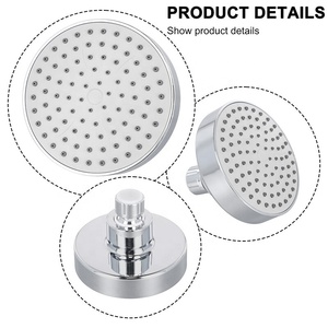 Metalique 220003-4-CR Pommeau de <span class=keywords><strong>douche</strong></span> rond moderne en ABS chromé, 4 pouces, à <span class=keywords><strong>angle</strong></span> réglable, 1 mode de jet, pour salle de bain, expérience de <span class=keywords><strong>douche</strong></span> SPA effet pluie - Product Image 4