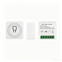 Module intelligent Zigbee Zowie 16A Mini 1 canal, contrôle par application, compatible Alexa/Google Home, fil neutre requis, compatible 120V US
