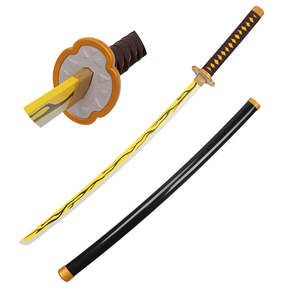 Ingrosso 104 cm cacciatrice di demoni giapponese Cosplay in legno spada Samurai a basso prezzo giocattolo spada - Product Image 4