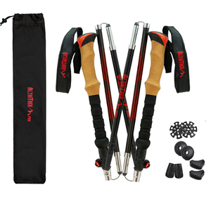 Bastón nórdico personalizado <span class=keywords><strong>de</strong></span> fibra <span class=keywords><strong>de</strong></span> carbono 3k para senderismo, bastón para caminar al aire libre - Product Image 1