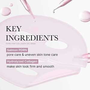 มาส์กหน้าคอลลาเจนเพื่อผิวกระจ่างใสแบบเกาหลี ผลิตภัณฑ์แบรนด์ส่วนตัว ด้วยสารสกัด DNA ปลาแซลมอน PDRN  บรรจุในขวดแก้วสีชมพู บำรุงผิวหน้า ผลิตภัณฑ์ดูแลผิวจากเกาหลี - Product Image 5