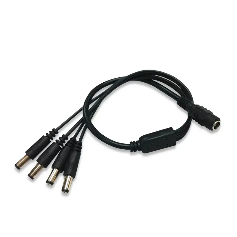 DC Power Charging Cable Splitter 5.5x2.1mm 1 in 2 4 8 Out POE CCTV ...