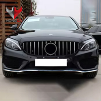 Grille C63 de haute qualité pour Mercedes Benz W205 modifiée en maille de calandre de pare-chocs avant 2016 C63 Black GT Style