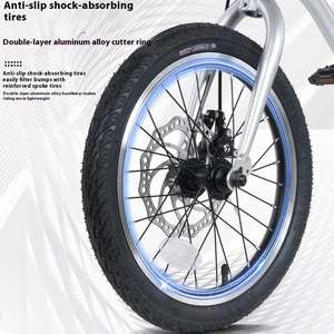 Bicicleta de Montaña de Acero de Nuevo Estilo Cómoda para Niños de 6 a 12 Años, de una Sola Velocidad, con Pedal y Freno de Disco para Niños y Niñas - Product Image 3