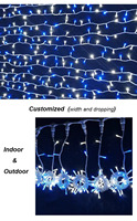 Guirlande lumineuse LED pour décoration de mariage, 2 m de large, avec courroie principale, indice de protection IP44, AC 85-265V, blanc neutre 4100K