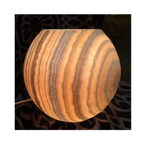 Soporte de vela de forma redonda votiva de ónix, precio de fábrica - Product Image 3