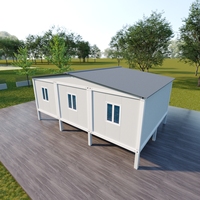 Maison conteneur moderne à assemblage rapide pour bureau, bâtiment scolaire, structure préfabriquée en acier robuste