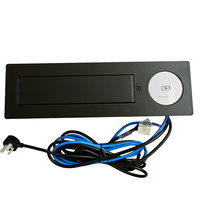 Prise de table JOYE avec câble rotatif intégré, en alliage d'aluminium, 10A, avec 2 ports USB, 110-240V, chargeur sans fil