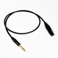 Câble audio stéréo équilibré XLR 3 broches femelle vers TRS 6,35 mm (1/4 pouce) pour console de mixage et amplificateur