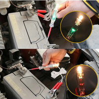 Testeur de circuit électrique automobile DC, testeur de circuit automobile avec voyant LED, testeur de fusibles avec pince crocodile et sondes