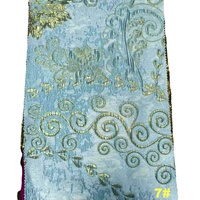 Tissu Jacquard Brocart Métallique en Nylon Personnalisé 160 g/m² 20 Yards MOQ pour Robe de Soirée et Robe de Demoiselle d'Honneur de Créateur