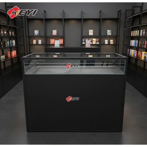 Mostrador de Caja de Metal y Vidrio de 120 cm para Tienda Minorista con Iluminación LED para Tienda de Juegos de Cartas Coleccionables - Product Image 3