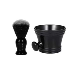 Juego de afeitado para hombre: Cuenco de afeitado de boca ancha, brocha, espumador y raspador - Product Image 3