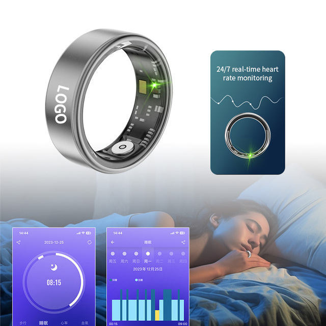Factory Price Portable Storage Smart Ring Heart Rate APP Control Smart Sleep Ring for Health