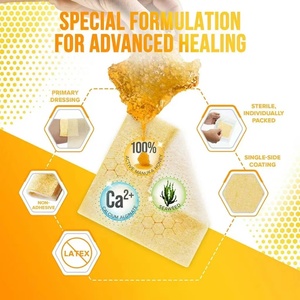 Perban Kalsium Alginat Madu, Perban Luka Madu dengan Kalsium, Plester Madu Steril dengan Daya Serap Tinggi untuk Luka Bakar - Product Image 6