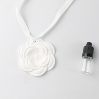 Diffuseur d'huiles essentielles en porcelaine fait main, fleur en céramique parfumée à suspendre, parfum d'ambiance pour la maison, plâtre aromatique, désodorisant d'air - Vente chaude