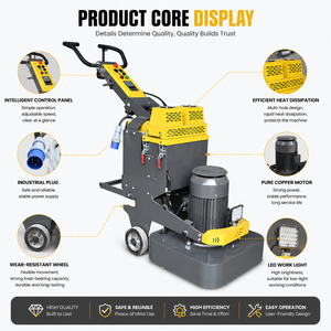 Machine à poncer les sols en <span class=keywords><strong>béton</strong></span> à fréquence variable de 630 mm, polisseuse de sols en époxy, <span class=keywords><strong>ponceuse</strong></span> industrielle pour le ponçage des sols en <span class=keywords><strong>béton</strong></span> - Product Image 4