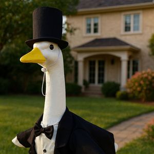 Déguisement de canard en métal pour la saison des mariages, idéal pour offrir, amusant pour Halloween, utilisation en extérieur et en intérieur, décoration intérieure, style campagnard - Product Image 2