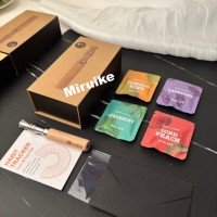 Bâtonnet d'aromathérapie personnalisé en bois et acier inoxydable pour arrêter de fumer, inhalateur sans fumée, dispositif d'air aromatisé