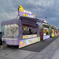Camion de restauration rapide mobile personnalisé de 10 pieds avec service café, snacks, barbecue, construction en acier inoxydable, certifié DOT