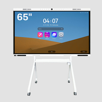 Écran interactif 4K de 65 pouces, Android 14, tableau intelligent avec sortie HDMI et logiciel de réunion, tableau d'enseignement intelligent pour enfants