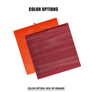 Bandera de advertencia de seguridad de malla de PVC de 18x18 pulgadas/24x24 pulgadas aprobada por FMCSA 393,87 con bucle de alambre - Product Image 6