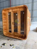 Sauna extérieur en bois de pruche pour 3-4 personnes, directement de l'usine, cabine de sauna traditionnelle finlandaise, chauffage à vapeur sèche