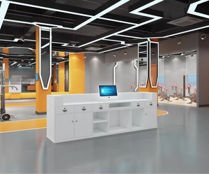 Sportzentrum Rezeption Tech-Style Fitness <span class=keywords><strong>Studio</strong></span> Empfangs schalter Internet Cafe Kasse VR Experience Rezeption - Product Image 6