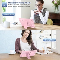 Étui de tablette robuste antichoc pour iPad 9e, 8e, 7e génération 10,2 pouces 2019 2020 2021 Enfants 3 couches Housse de tablette de haute qualité