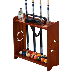 Support de <span class=keywords><strong>rangement</strong></span> pour queues de billard sur pied, 8 emplacements, présentoir en bois avec étagère de <span class=keywords><strong>rangement</strong></span> pour billes, mobilier de salle de jeux - Product Image 6